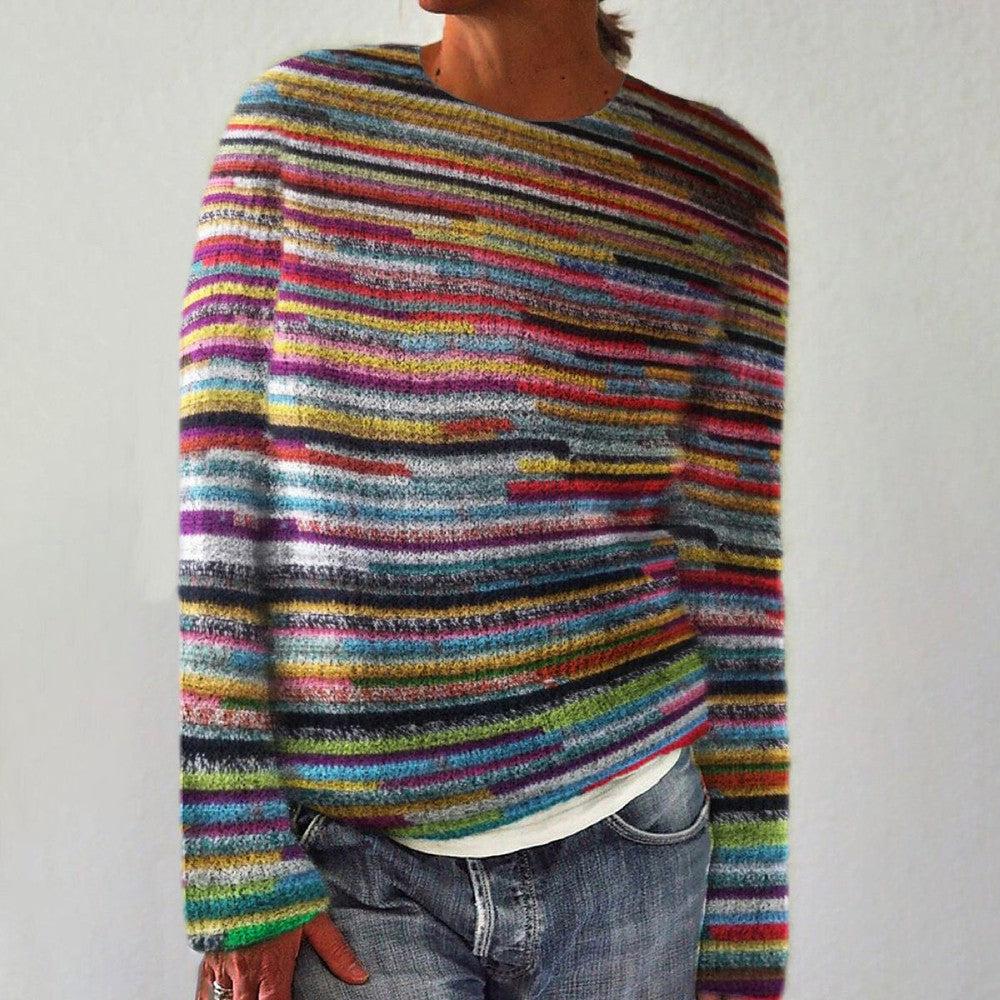 Lima | Unikt Stribet Langærmet Sweater