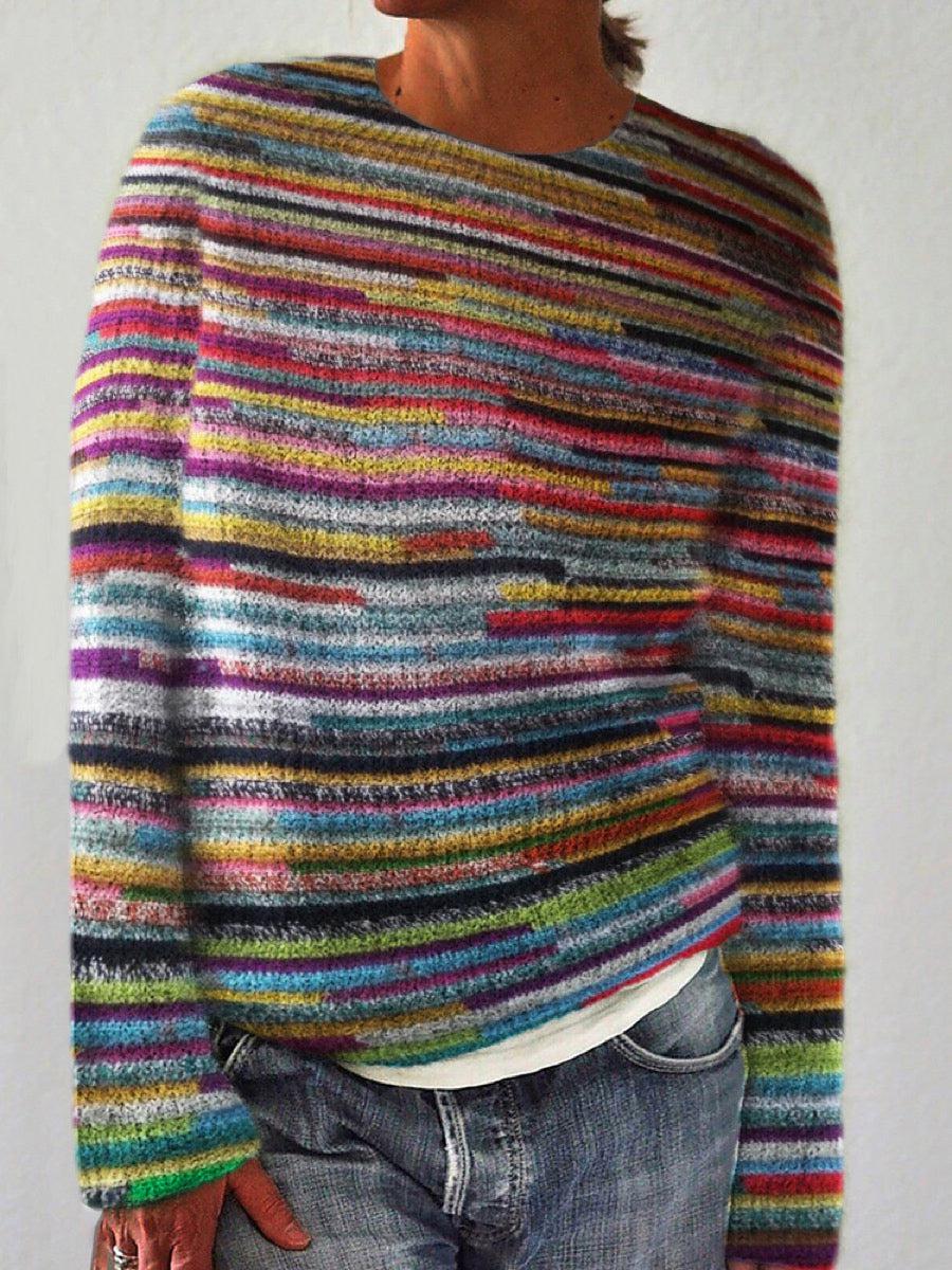 Lima | Unikt Stribet Langærmet Sweater