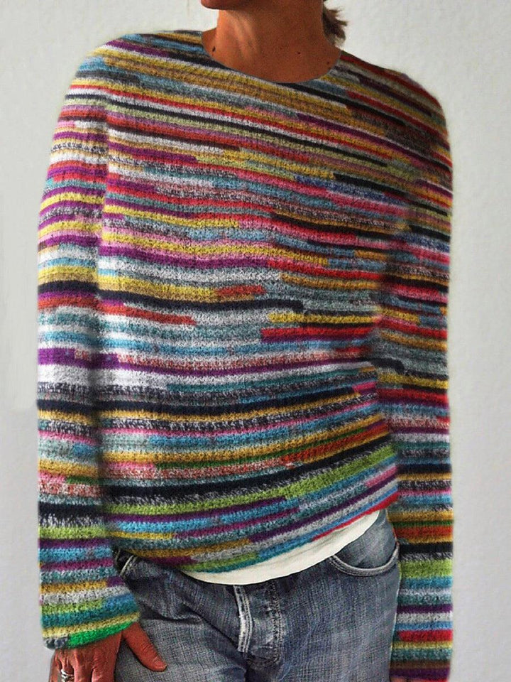 Lima | Unikt Stribet Langærmet Sweater