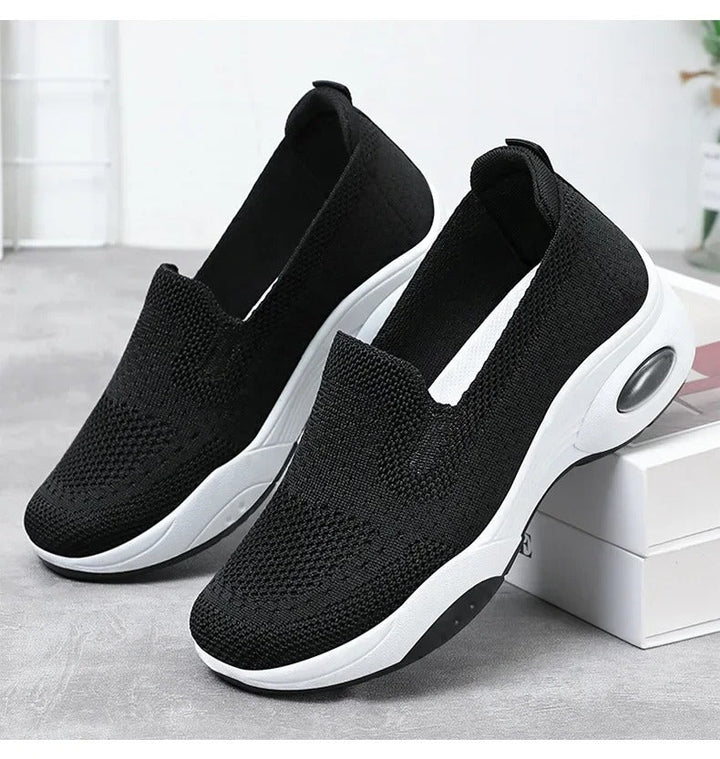Gitte | Orthopædiske, åndbare Slip-On-Sneakers i strik
