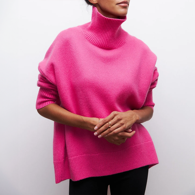 DAMIA | TIDLØS BLØD OG HYGGELIG RULLEKRAVE SWEATER