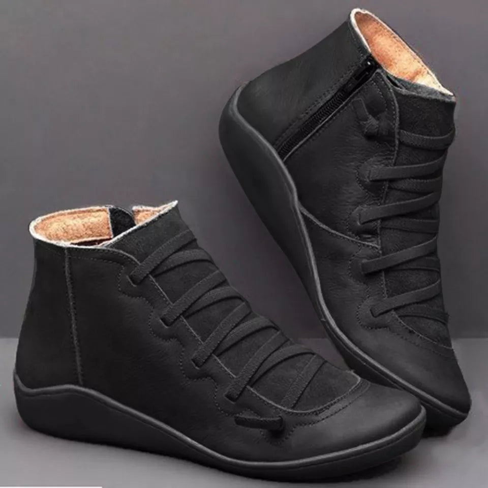 Isla | Højkvalitets Vegan Leather Vinterstøvler
