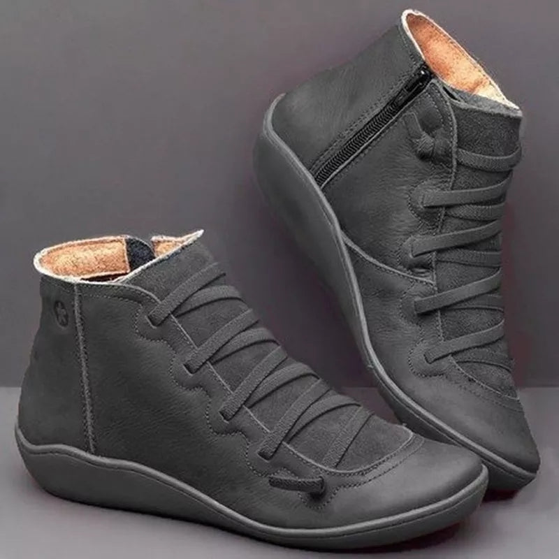 Isla | Højkvalitets Vegan Leather Vinterstøvler