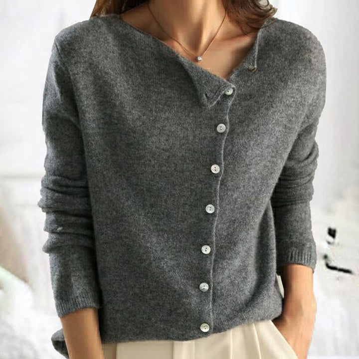Camille – Elegant blødstrikket cardigan