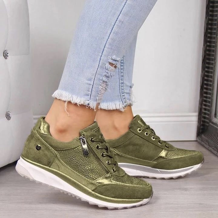 Ginevra Orthopædiske Sneakers med Lynlås