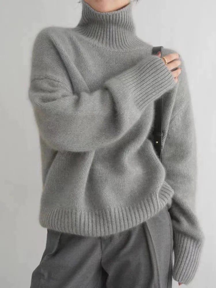 Nancie | Hyggelig Rullekravesweater