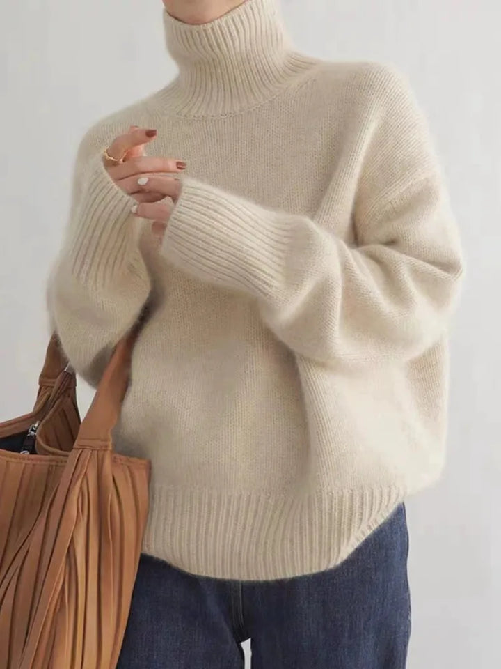 Nancie | Hyggelig Rullekravesweater