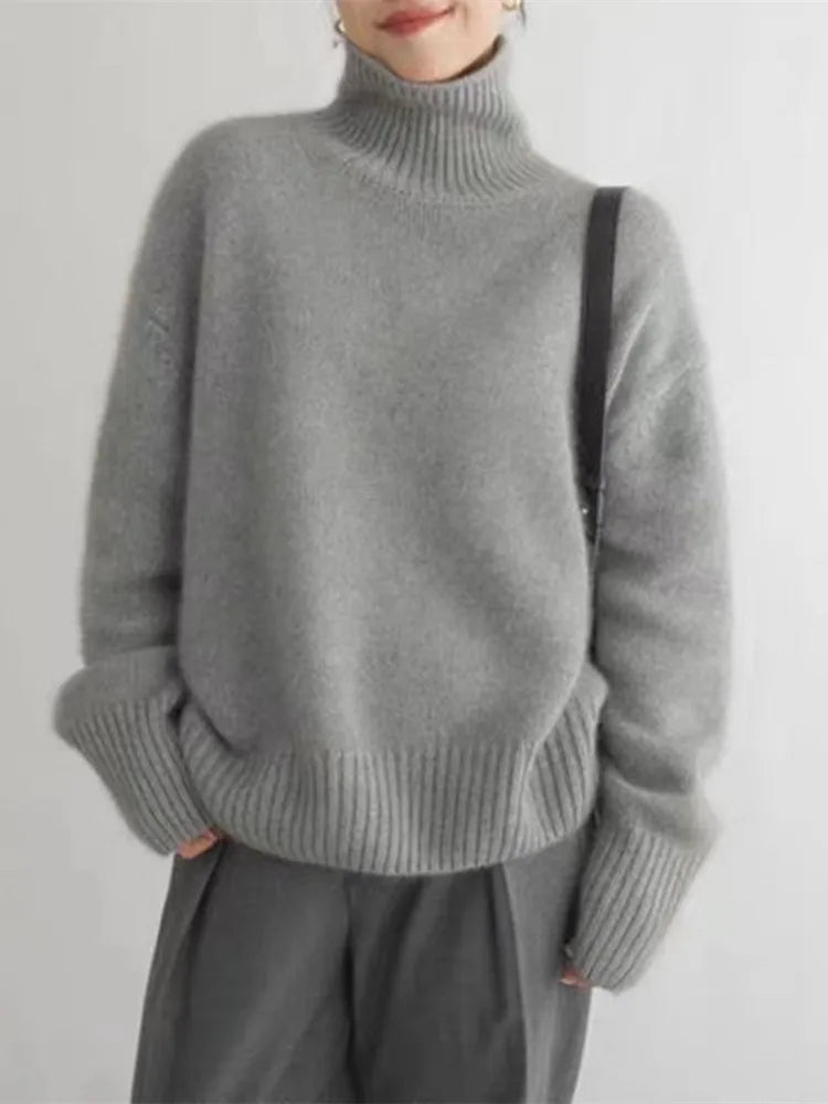 Nancie | Hyggelig Rullekravesweater
