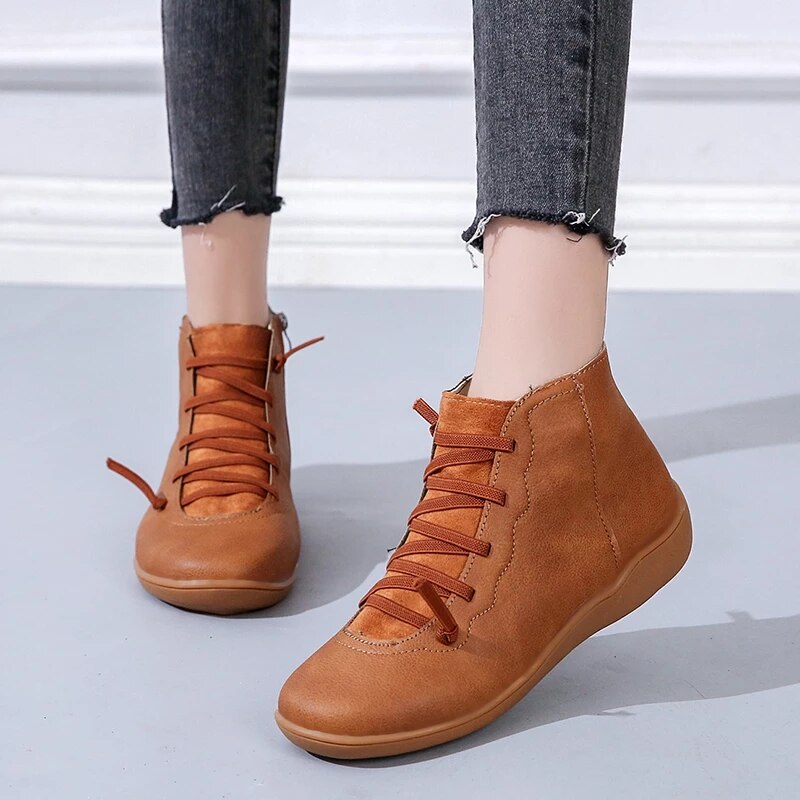 Isla | Højkvalitets Vegan Leather Vinterstøvler