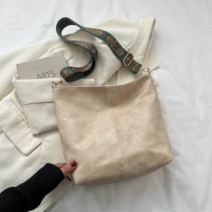 Chelsey  | Vintage Vegansk Læder Skuldertaske