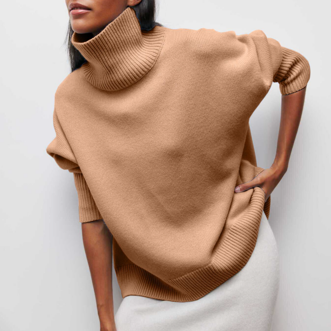 DAMIA | TIDLØS BLØD OG HYGGELIG RULLEKRAVE SWEATER