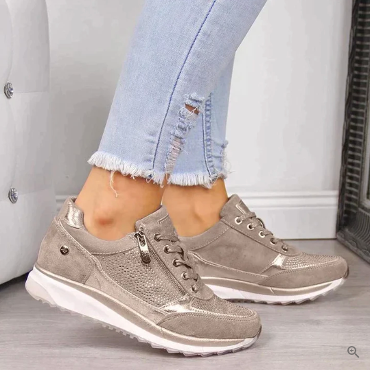 Ginevra Orthopædiske Sneakers med Lynlås