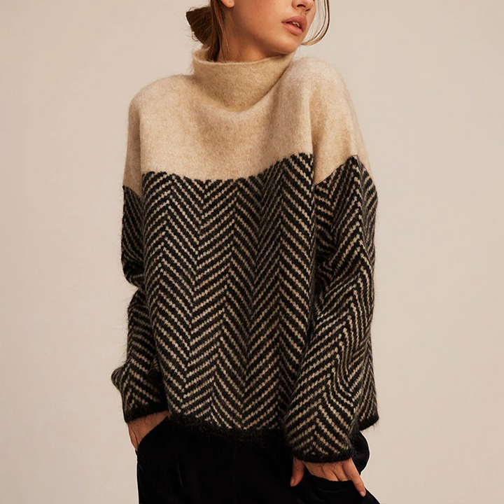 Adelie Rullekravesweater