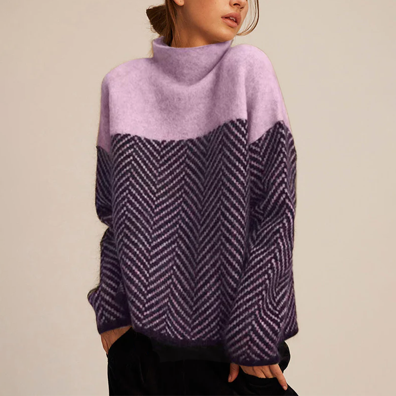 Adelie Rullekravesweater