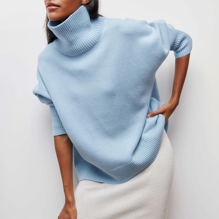 DAMIA | TIDLØS BLØD OG HYGGELIG RULLEKRAVE SWEATER