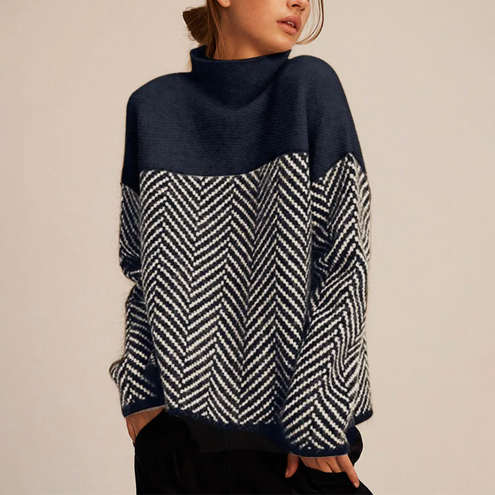 Adelie Rullekravesweater