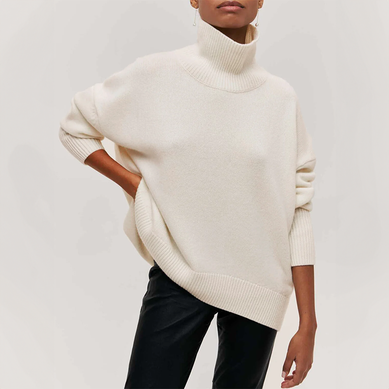 DAMIA | TIDLØS BLØD OG HYGGELIG RULLEKRAVE SWEATER