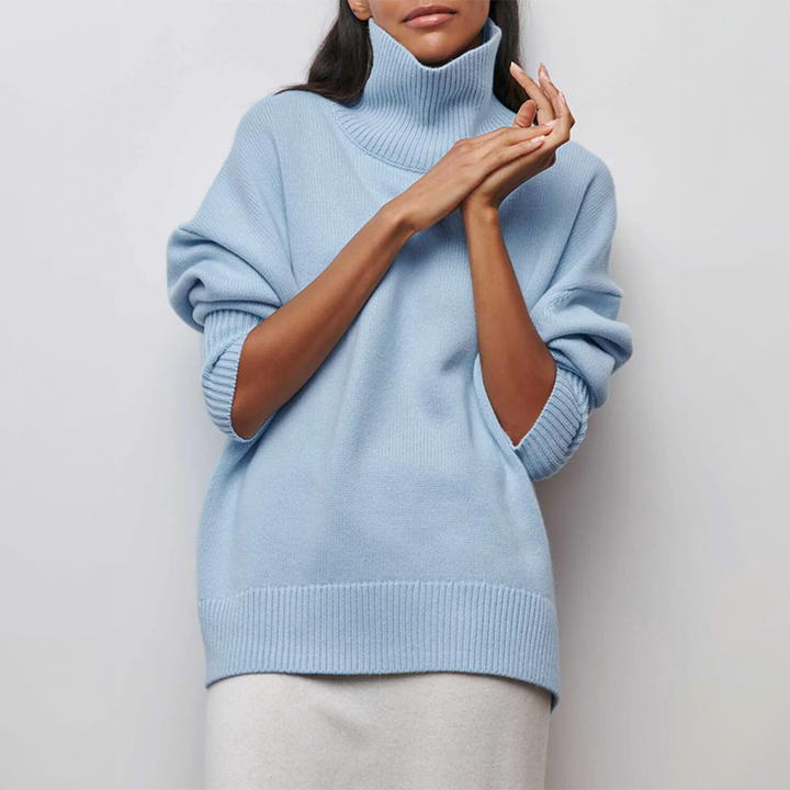 DAMIA | TIDLØS BLØD OG HYGGELIG RULLEKRAVE SWEATER