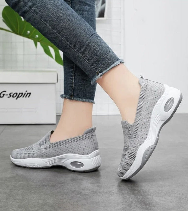 Gitte | Orthopædiske, åndbare Slip-On-Sneakers i strik