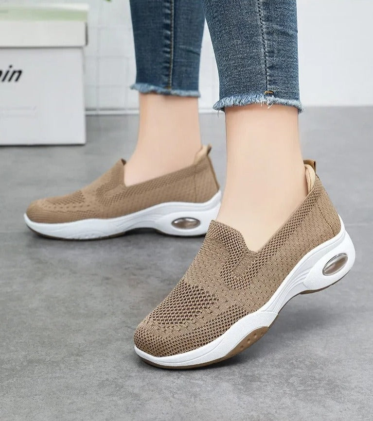 Gitte | Orthopædiske, åndbare Slip-On-Sneakers i strik