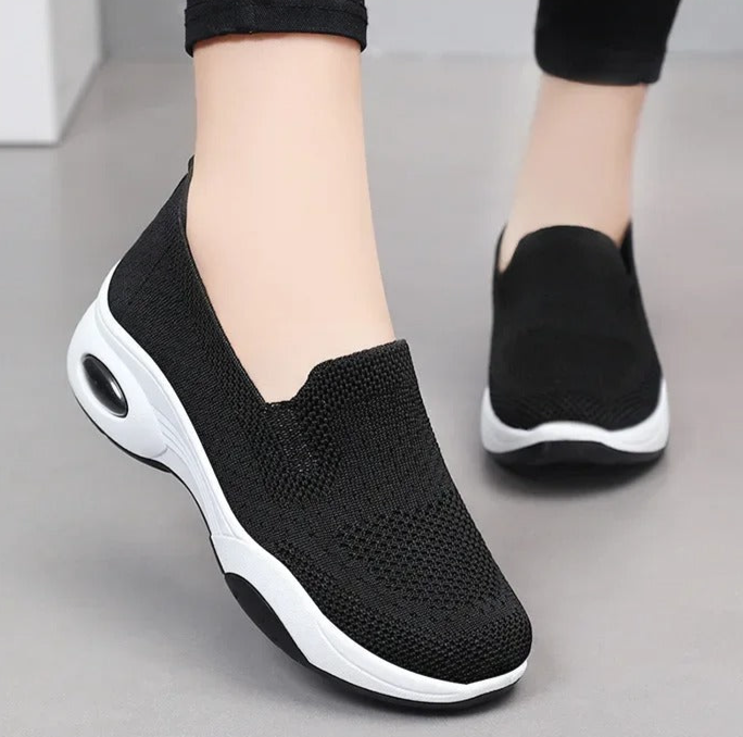 Gitte | Orthopædiske, åndbare Slip-On-Sneakers i strik