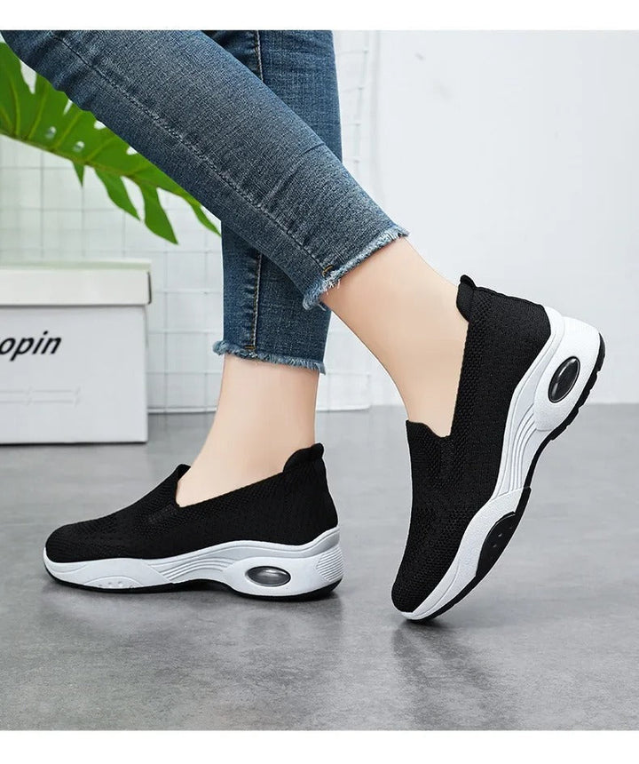 Gitte | Orthopædiske, åndbare Slip-On-Sneakers i strik