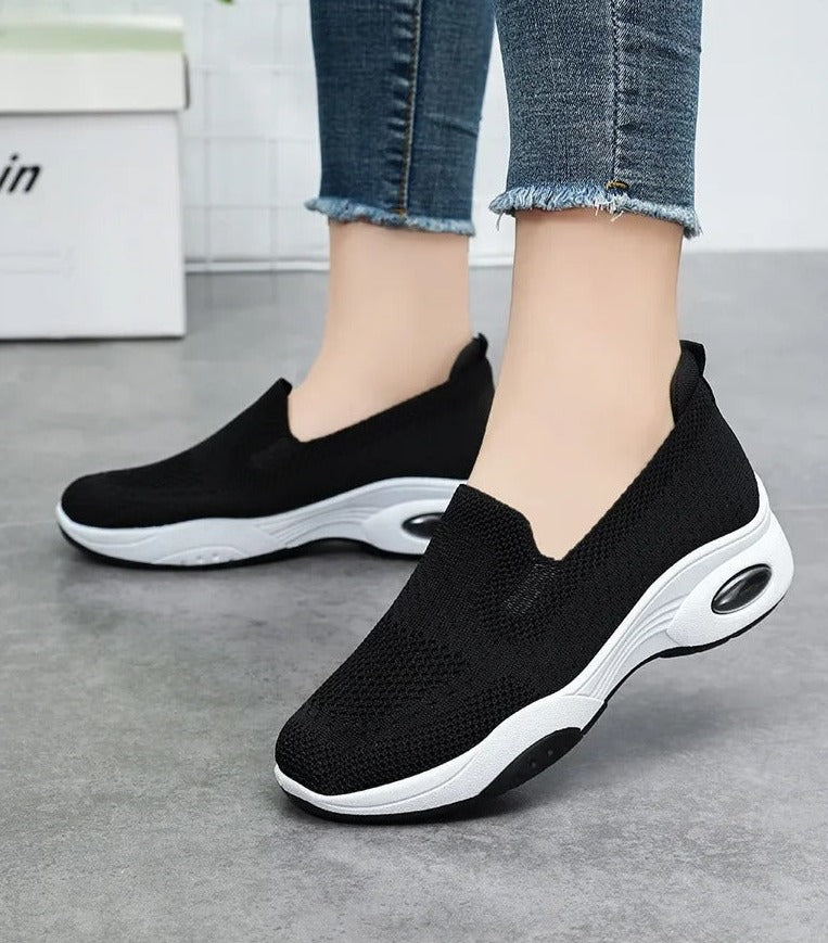 Gitte | Orthopædiske, åndbare Slip-On-Sneakers i strik