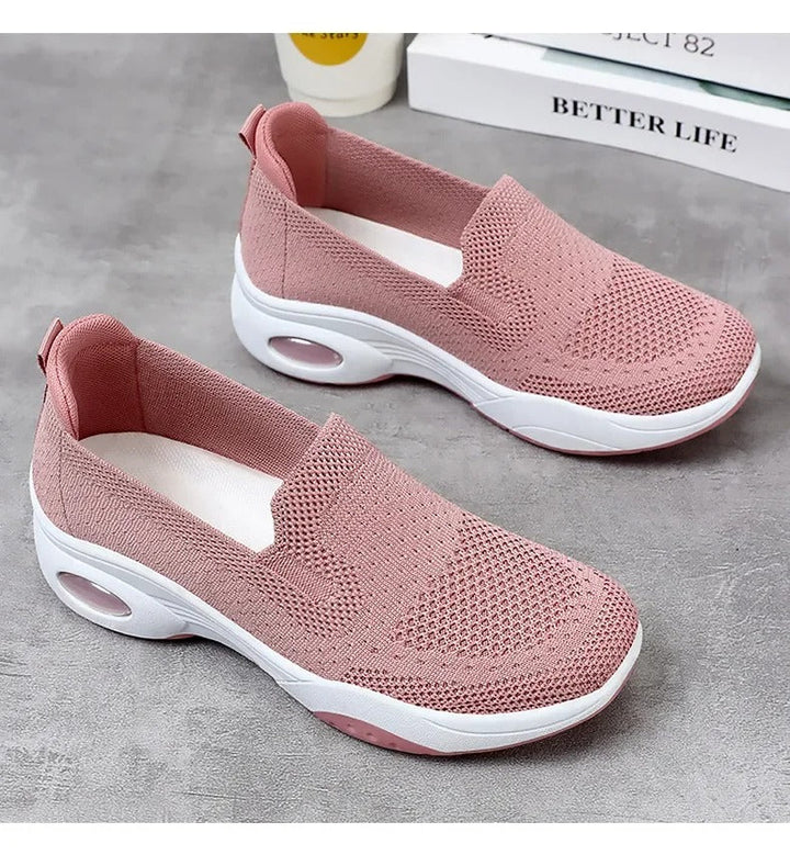 Gitte | Orthopædiske, åndbare Slip-On-Sneakers i strik