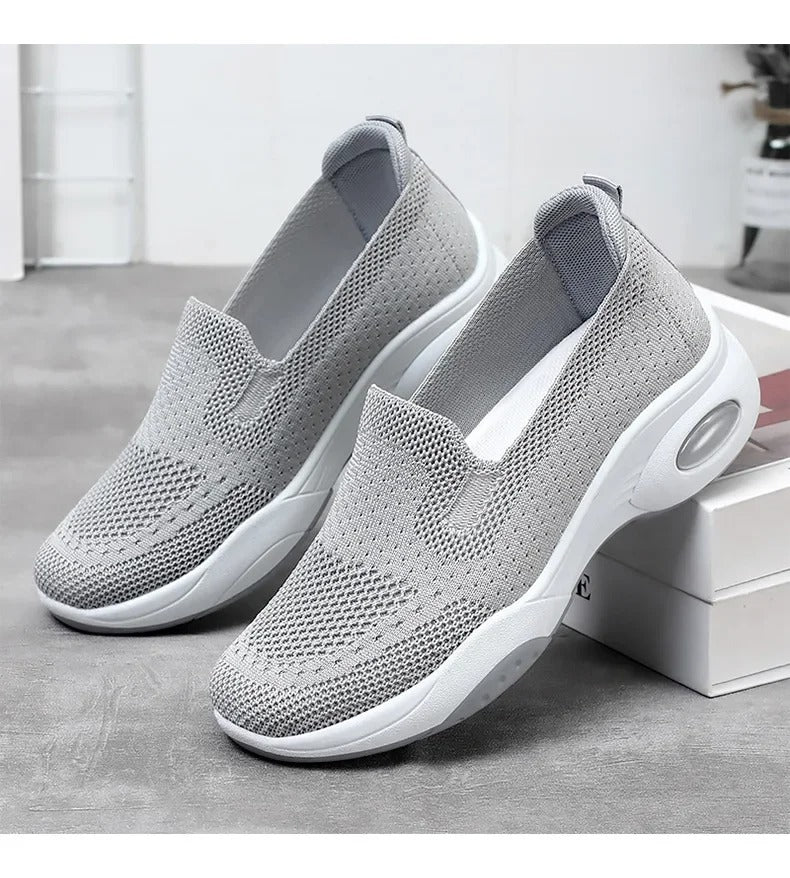 Gitte | Orthopædiske, åndbare Slip-On-Sneakers i strik