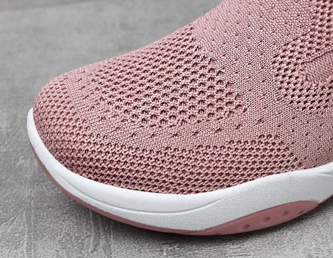 Gitte | Orthopædiske, åndbare Slip-On-Sneakers i strik