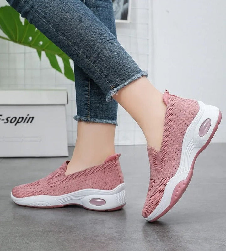 Gitte | Orthopædiske, åndbare Slip-On-Sneakers i strik