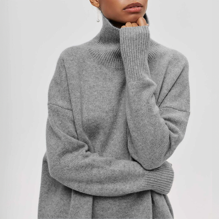 DAMIA | TIDLØS BLØD OG HYGGELIG RULLEKRAVE SWEATER