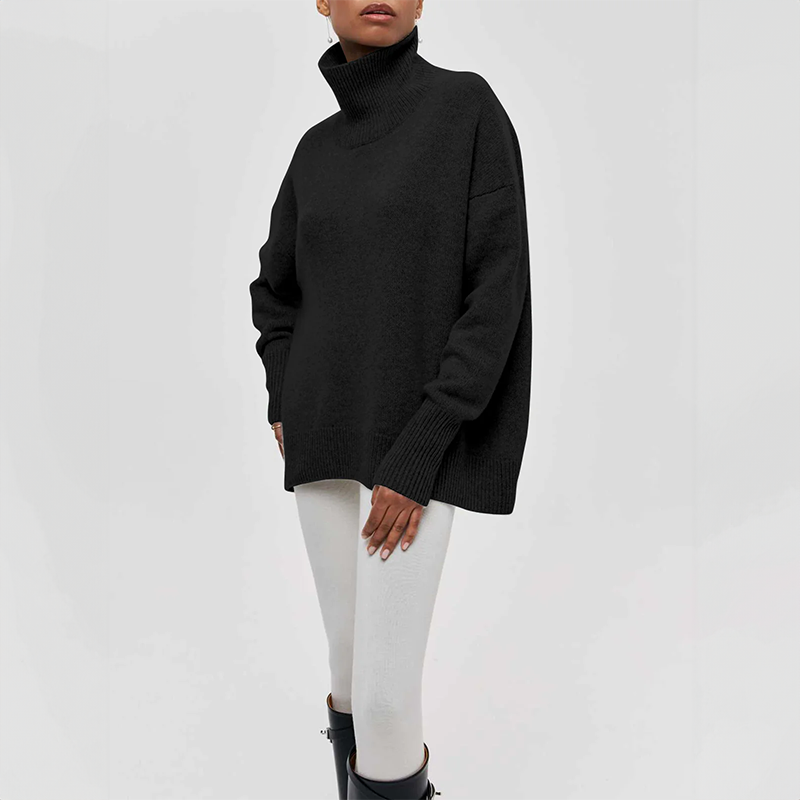 DAMIA | TIDLØS BLØD OG HYGGELIG RULLEKRAVE SWEATER