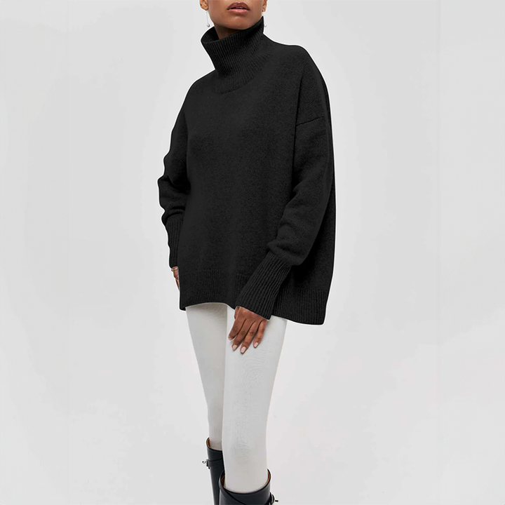 DAMIA | TIDLØS BLØD OG HYGGELIG RULLEKRAVE SWEATER