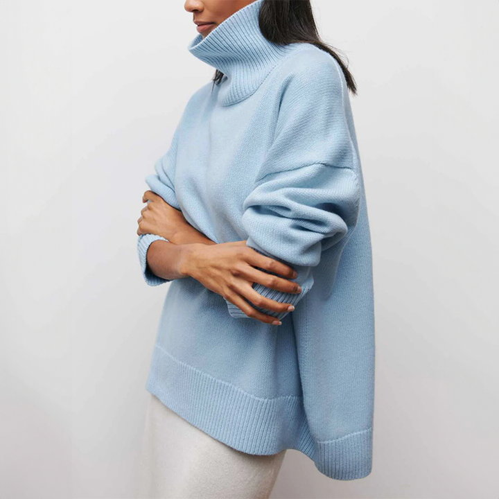DAMIA | TIDLØS BLØD OG HYGGELIG RULLEKRAVE SWEATER