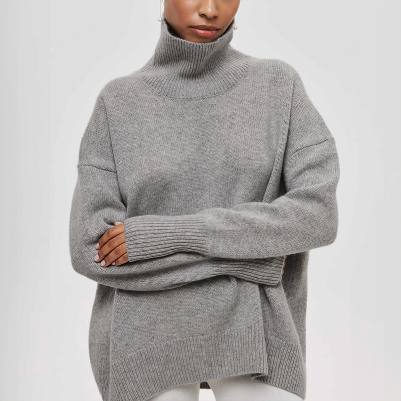 DAMIA | TIDLØS BLØD OG HYGGELIG RULLEKRAVE SWEATER