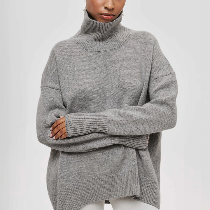DAMIA | TIDLØS BLØD OG HYGGELIG RULLEKRAVE SWEATER