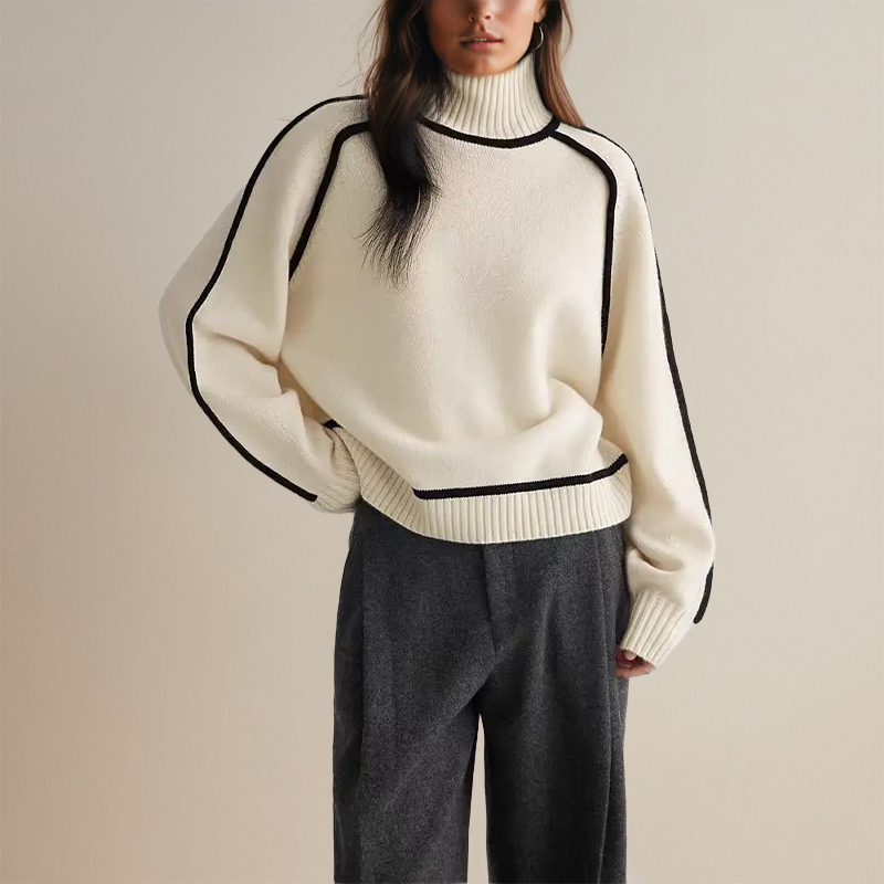 ÉMILIE | BLØD RULLEKRAVE SWEATER