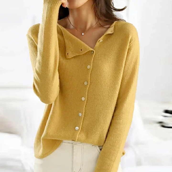 Camille – Elegant blødstrikket cardigan