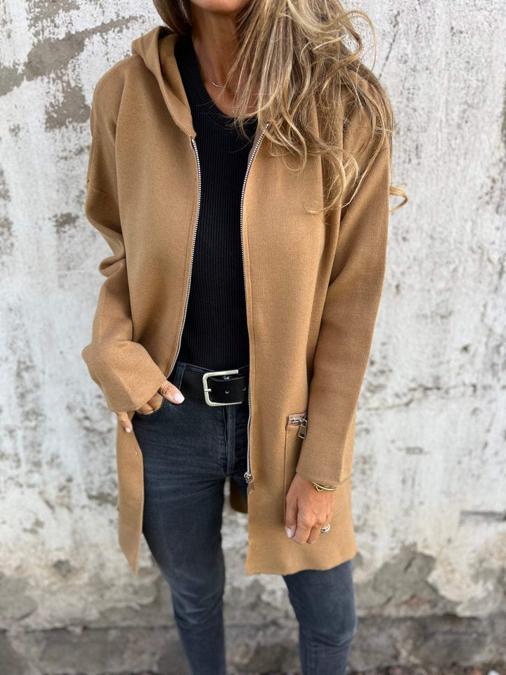 Jula | Cardigan med lynlås, langærmet