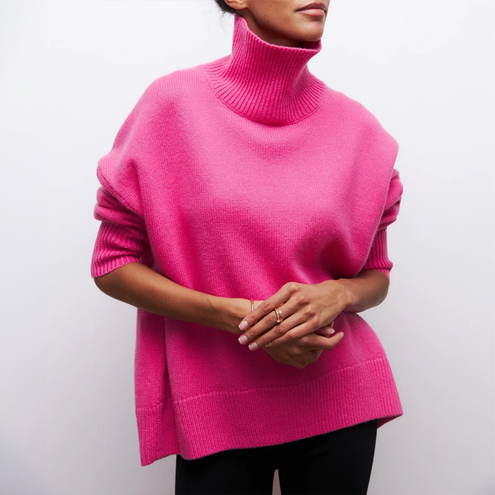 DAMIA | TIDLØS BLØD OG HYGGELIG RULLEKRAVE SWEATER